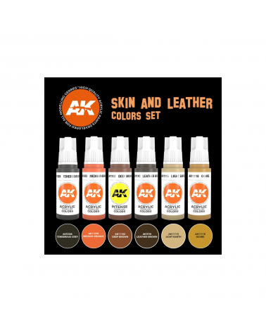 AK - Skin And Leather Colors Set (6x17mL)