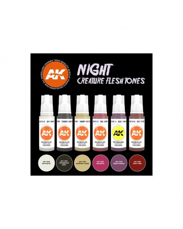 AK - Night Creatures Flesh Tones Set (3rd Generation) (6x17mL)