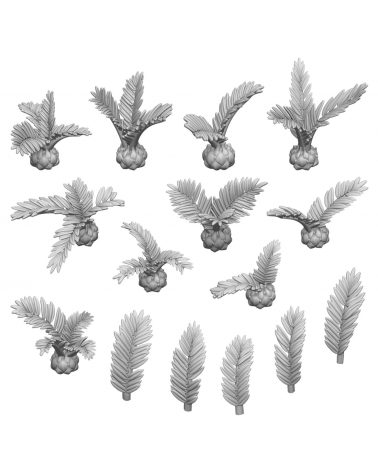 Set imprimé en 3D - Petits Palmiers