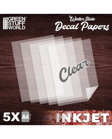 Decalcomanies a l'eau - Inkjet Transparent - Waterslide Decals