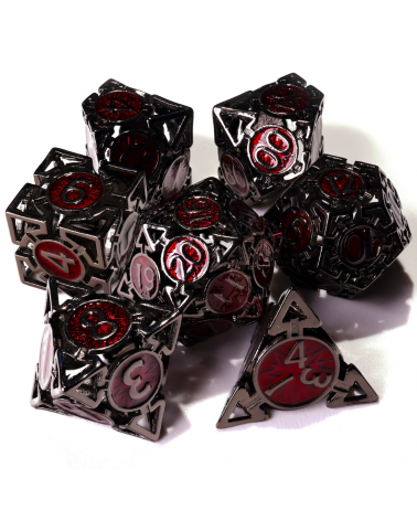 Which Way is Up? Metal RPG Dice Set - 7 Pieces