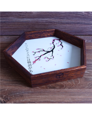 Kanji Wooden Dice Tray