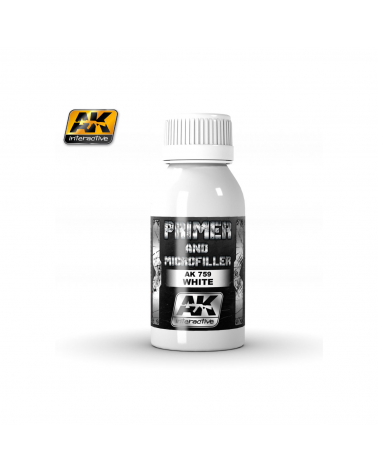 AK White Primer And Microfiller (100mL)