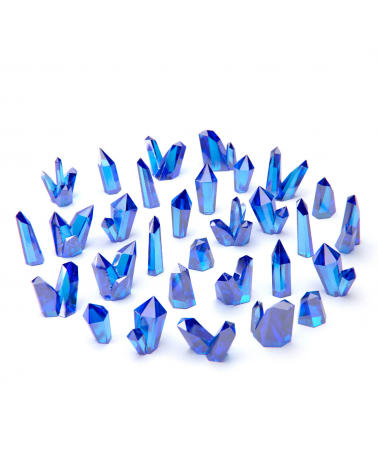 Cristaux de Résine BLEUS - Moyen