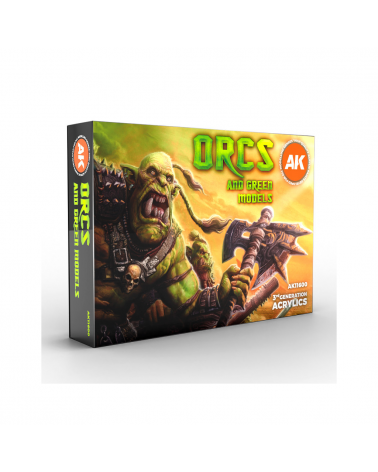 AK-Orcs and Green Set (3rd Generation) (6x17mL)