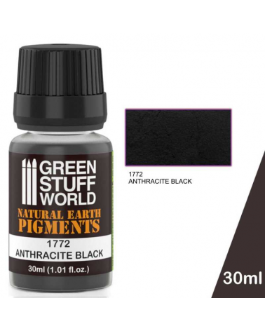Natural Earth Pigment - Anthracite Black 30ml