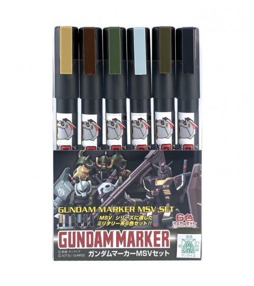 Set 6 Marqueurs - MSV Set - Gundam