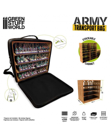 Army Transport Bag M / Mallette de transport pour les miniatures - M