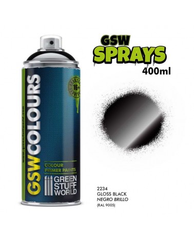 SPRAY Primer Colour Gloss Black (400ml)