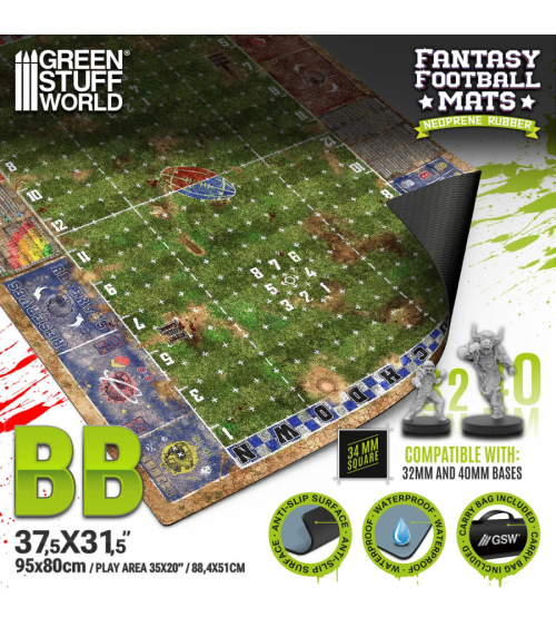 Tapis néoprène Fantasy Football - Bloodgrass Pitch
