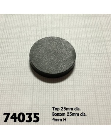 1 Round Plastic RPG Base (20)"