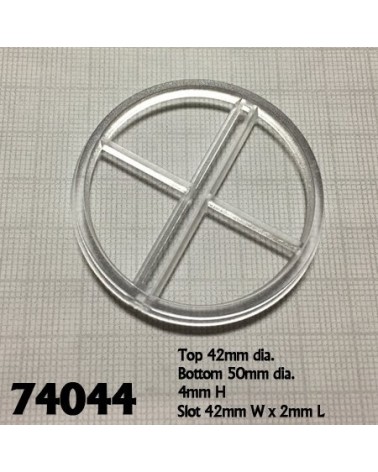 2 Inch Round Transparent Flight Stand w/ Tall Flight Peg (5 bases, 5 pegs)