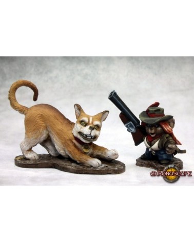 Angela and Scooter, Mousling Cowgirl and Trusty Hound