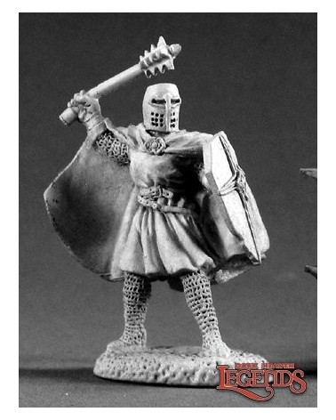 Templar Knight with Mace and Shield